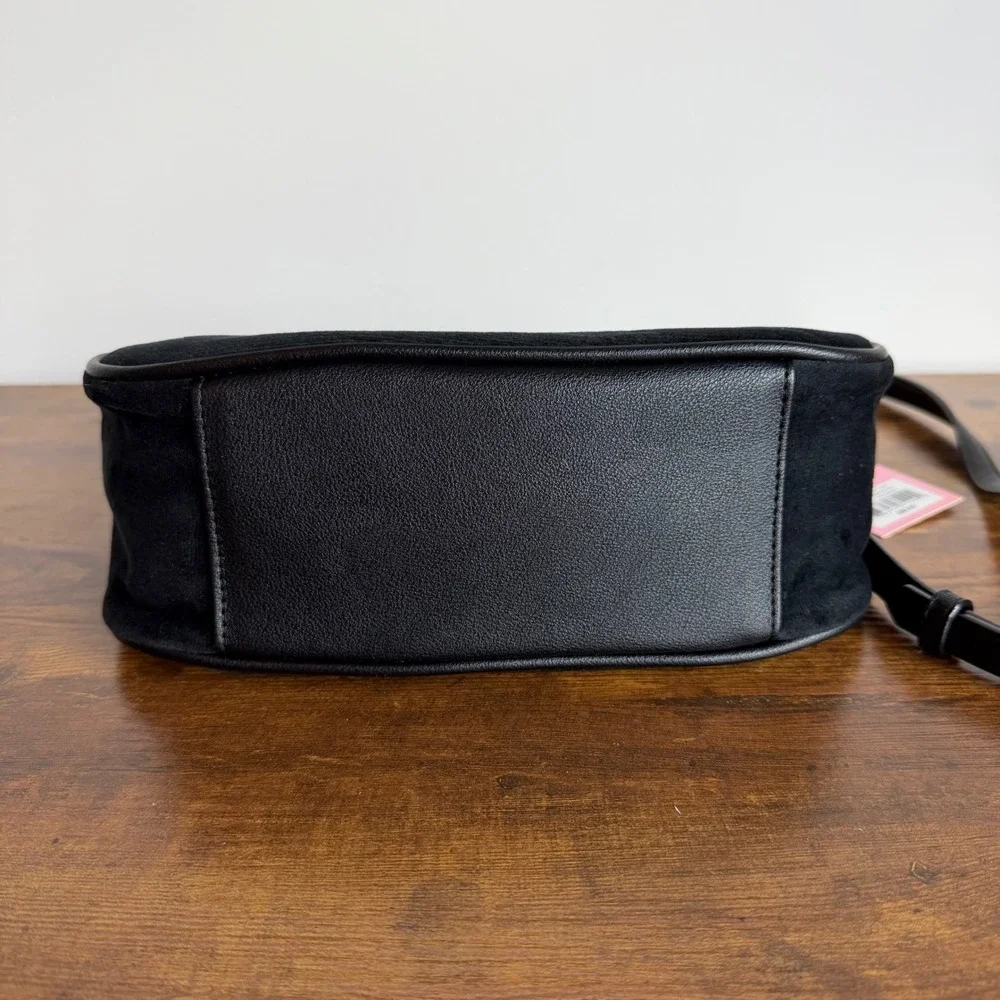 New Juicy Couture Need More Black Shoulder Crossbody Handbag Wristlet Set